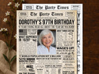97th Birthday Newspaper Poster Sign
