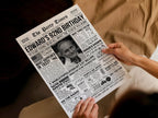 92th Birthday Gift, Back in 1933 Newspaper Poster, Personalized Gift for Granny, Unique Birthday Keepsake Printable, Edit With Canva