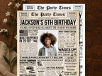 6th Birthday Gift, Born in 2019 Newspaper Poster, Editable What Happened in 2019 Sign, Cheers to 6 Years, Edit With Canva