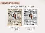 36th Birthday Newspaper Poster with Photo