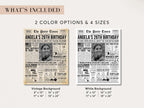 26th Birthday Newspaper Poster with Photo