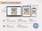 19th Birthday Newspaper Poster, Flashback to 2006, Year You Were Born, 19th Birthday Photo Welcome Trivia Sign Printable, Edit With Canva