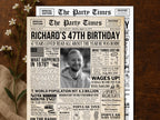 47th Birthday Newspaper Poster with Photo