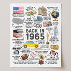 Back in 1965 birthday poster