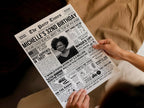 32nd Birthday Newspaper Poster with Photo