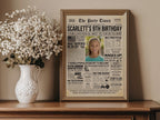 9th Birthday Newspaper Poster with Photo