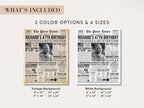 47th Birthday Newspaper Poster with Photo