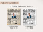 29th Birthday Gift, Back in 1996 Newspaper Poster, 1996 Year in Review Photo Welcome Sign, USA Fun Facts Party Keepsake, Edit With Canva