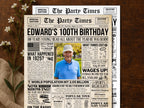 100th Birthday Newspaper Sign