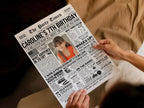 7th Birthday Newspaper Poster with Photo