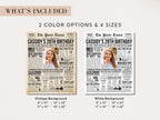 28th Birthday Newspaper Poster Sign, Back in 1997 USA Facts, Editable 90s Throwback Party 28 Years Ago Party Decoration, Edit With Canva
