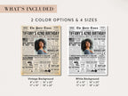42nd Birthday Newspaper Poster with Photo
