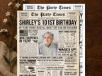 101st Birthday Gift, Back in 1924 Newspaper Poster