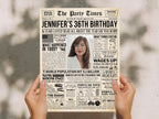 36th Birthday Newspaper Poster with Photo