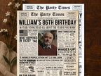 86th Birthday Gift, Back in 1939 Newspaper Poster Sign